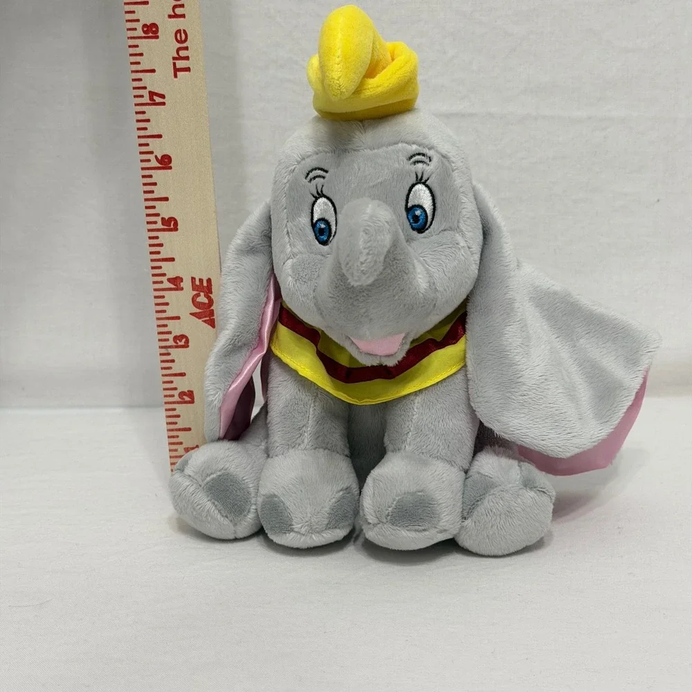 Disney Dumbo Plush Toy Unisex‎ Small Grey Excellent Flying Elephant Circus Hat